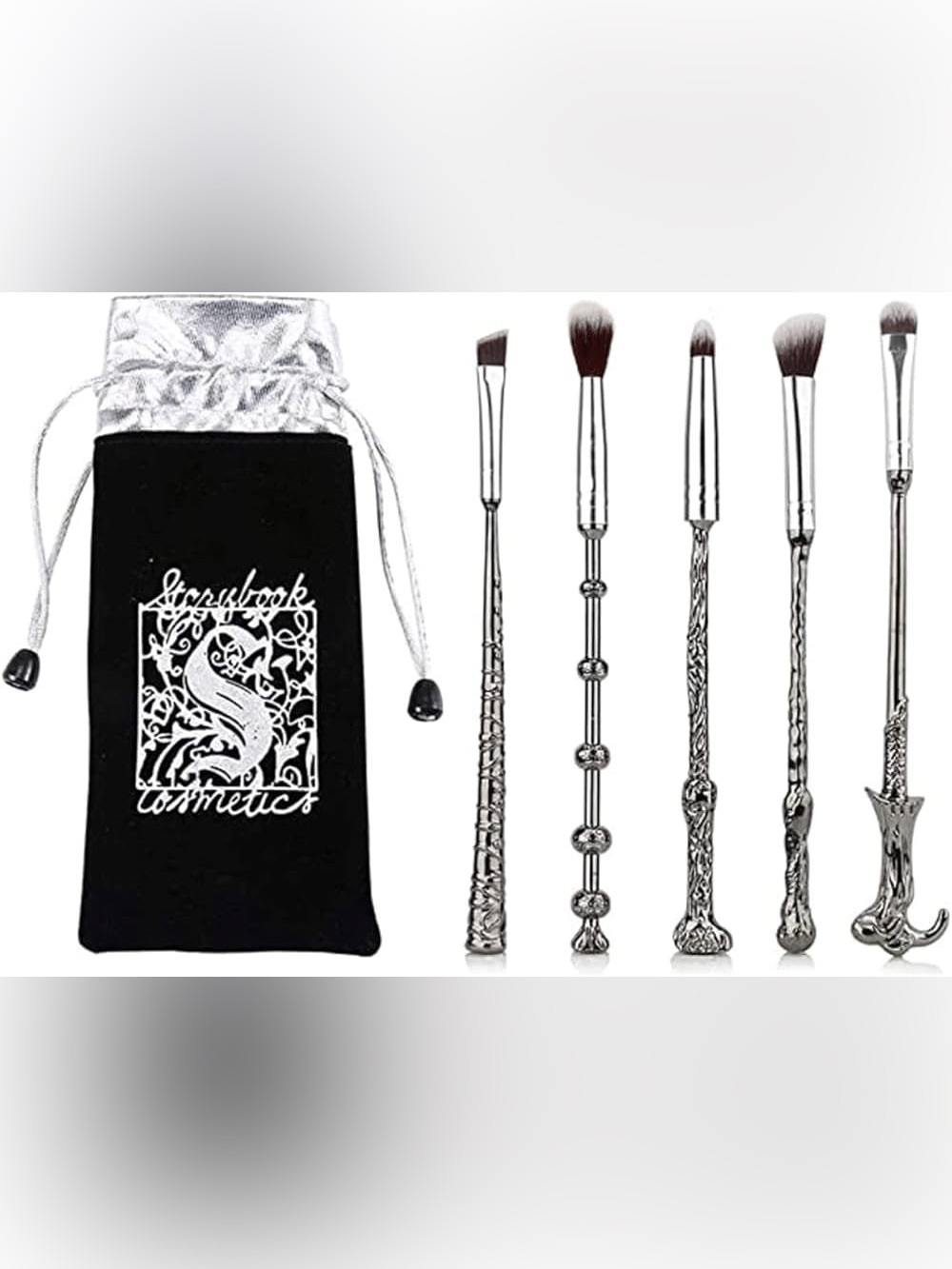 Storybook Cosmetics Silver Wizard Wand Brushes